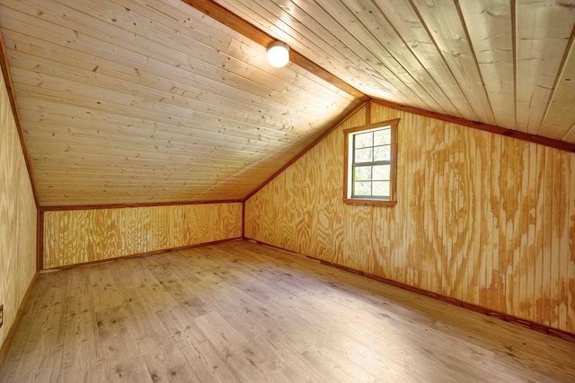 1590 Jackson Point Rd, Sewanee, TN 37375 - bonus room with wood ceiling, vaulted ceiling, hardwood / wood-style flooring, and wood walls