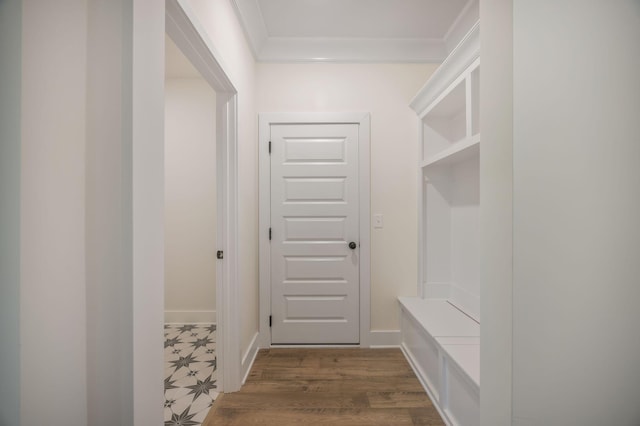 LOT3 Ari Ln, Chattanooga, TN 37421 - mudroom featuring ornamental molding and dark wood-style flooring