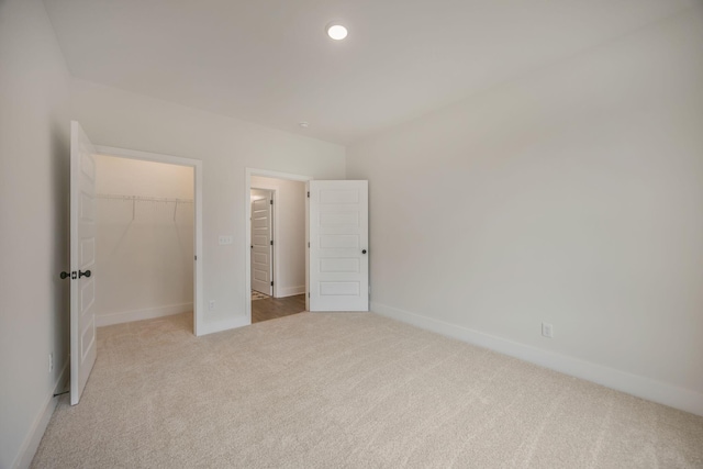 LOT3 Ari Ln, Chattanooga, TN 37421 - unfurnished bedroom with carpet, a spacious closet, a closet, and recessed lighting