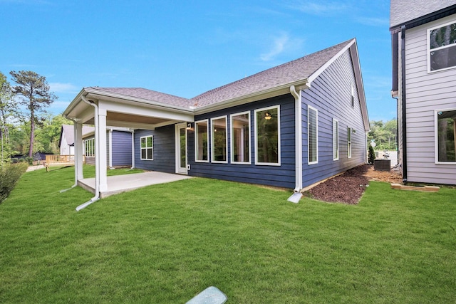 LOT3 Ari Ln, Chattanooga, TN 37421 - rear view of house featuring a patio, a yard, and roof with shingles