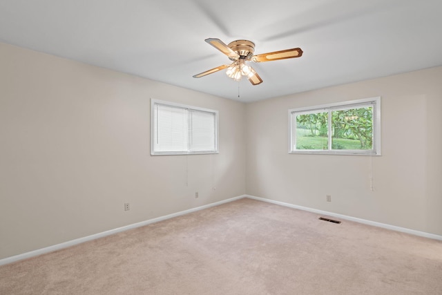 4838 Glenmar Cir, Chattanooga, TN 37416 - spare room with light colored carpet and ceiling fan