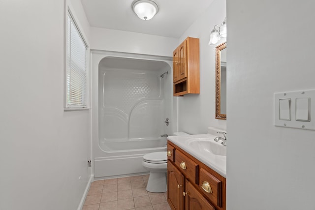 4838 Glenmar Cir, Chattanooga, TN 37416 - full bathroom with vanity, tile patterned flooring, and shower / bath combination