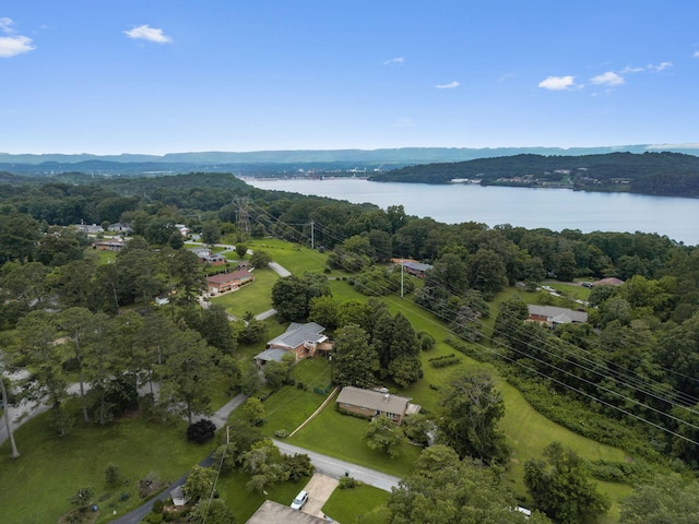 4838 Glenmar Cir, Chattanooga, TN 37416 - drone / aerial view of a water and mountain view