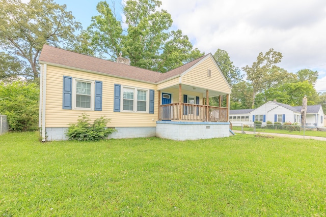 129 N Moore Rd, Chattanooga, TN 37411 - bungalow-style home with covered porch and a chimney