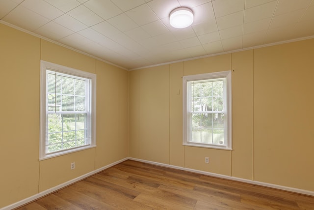 129 N Moore Rd, Chattanooga, TN 37411 - unfurnished room with crown molding, wood finished floors, and plenty of natural light