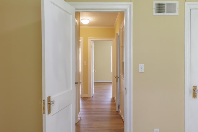 129 N Moore Rd, Chattanooga, TN 37411 - hall with crown molding and wood finished floors