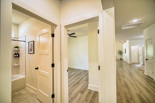 824 Lower Mill Rd, Hixson, TN 37343 - corridor featuring light wood finished floors and baseboards