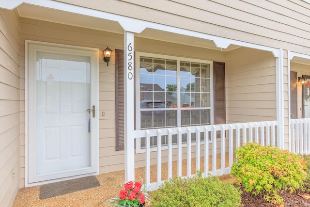 6580 Hickory Meadow Dr, Chattanooga, TN 37421 - doorway to property with covered porch