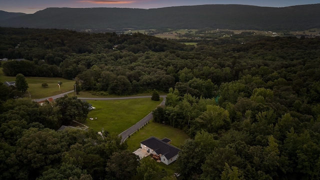111 Oak Meadow Dr, Dunlap, TN 37327 - aerial overview of property's location featuring a forest and mountains