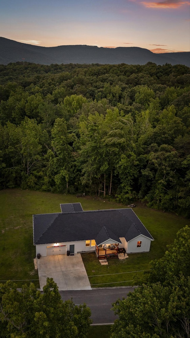 111 Oak Meadow Dr, Dunlap, TN 37327 - view from above of property featuring a mountain backdrop