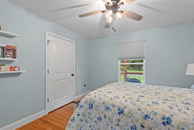 111 Oak Meadow Dr, Dunlap, TN 37327 - bedroom with light wood-style floors and a ceiling fan