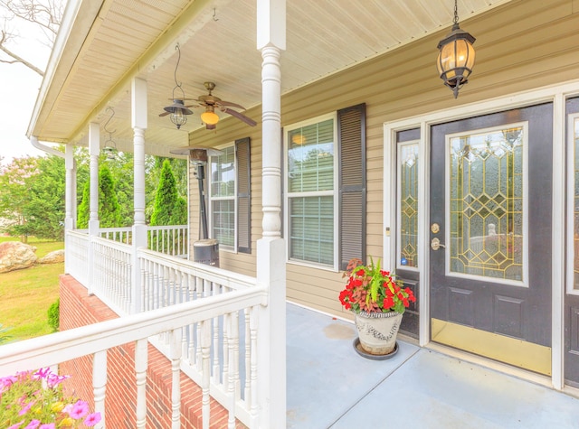 199 Falcons View Dr, Ringgold, GA 30736 - property entrance with a porch and ceiling fan