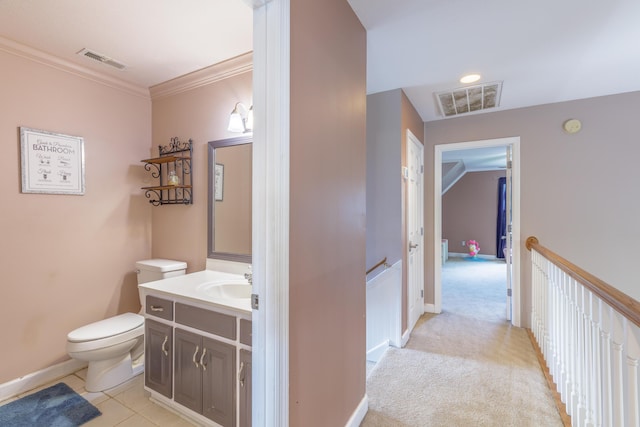 199 Falcons View Dr, Ringgold, GA 30736 - bathroom featuring vanity and crown molding