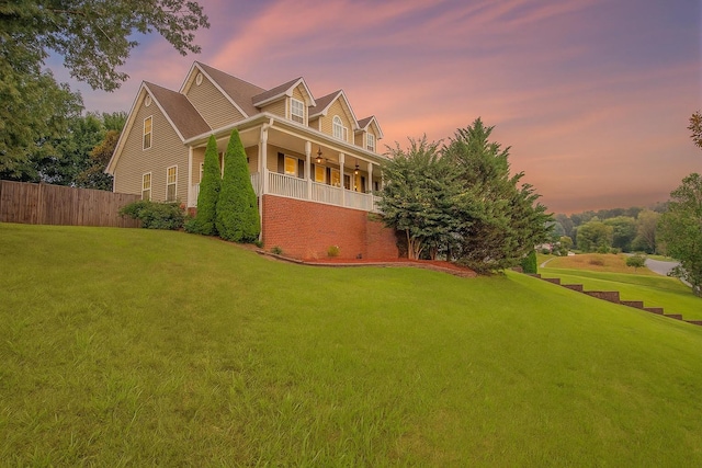 199 Falcons View Dr, Ringgold, GA 30736 - view of property exterior featuring a ceiling fan and a porch