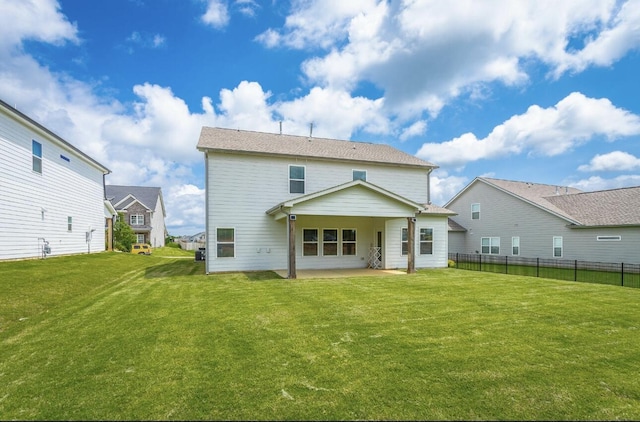 3309 Grassy Fields Ln, Apison, TN 37302 - rear view of house with a patio area