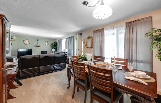 1339 Woodmore Ln, Chattanooga, TN 37411 - carpeted dining room with a textured ceiling