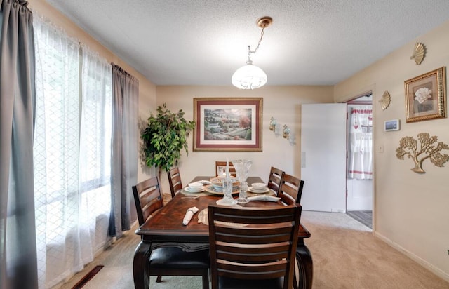 1339 Woodmore Ln, Chattanooga, TN 37411 - dining area featuring light carpet and a textured ceiling