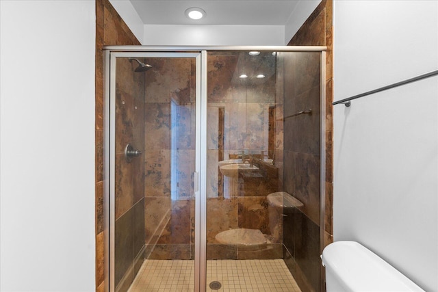 129 Walnut St Unit 127, Chattanooga, TN 37403 - full bath featuring a shower stall and recessed lighting