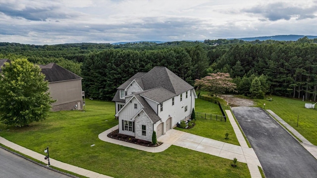12951 Blakeslee Dr, Soddy Daisy, TN 37379 - view from above of property with a forest