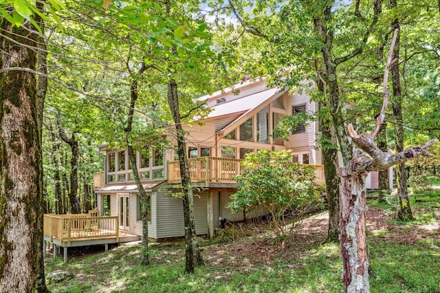 507 Big Stump Mountain Trl, Jasper, GA 30143 - rear view of house featuring a deck