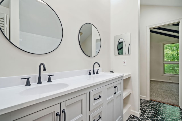 507 Big Stump Mountain Trl, Jasper, GA 30143 - bathroom featuring double vanity and baseboards
