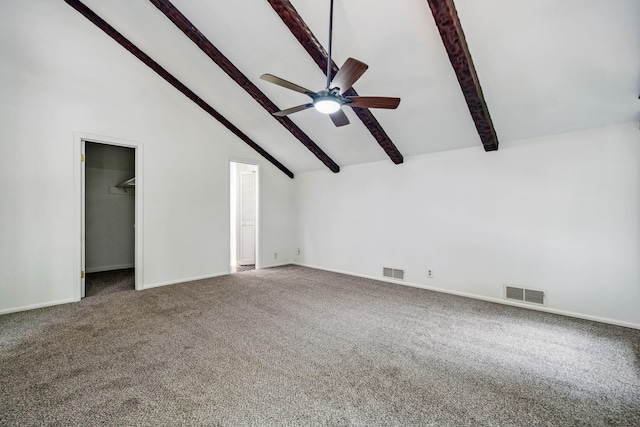 507 Big Stump Mountain Trl, Jasper, GA 30143 - unfurnished living room featuring a ceiling fan and carpet