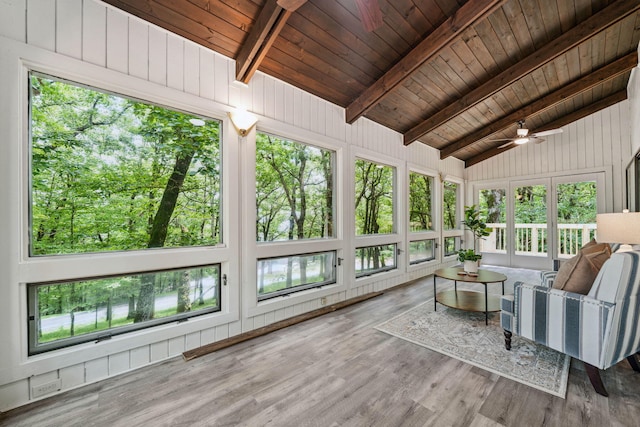 507 Big Stump Mountain Trl, Jasper, GA 30143 - sunroom featuring ceiling fan and french doors