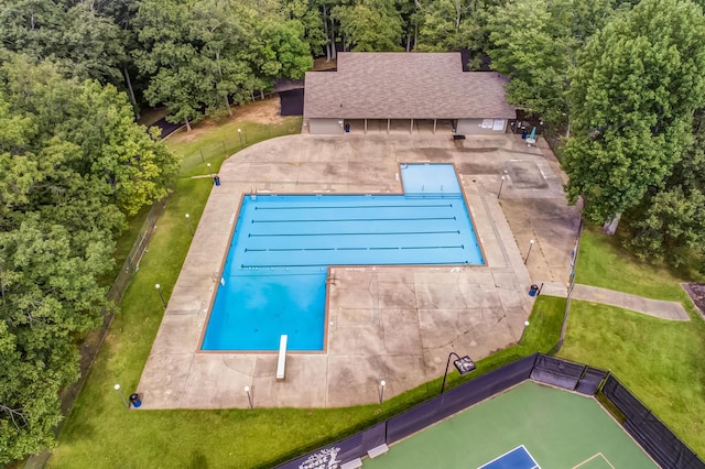 507 Big Stump Mountain Trl, Jasper, GA 30143 - aerial view of property and surrounding area with a pool
