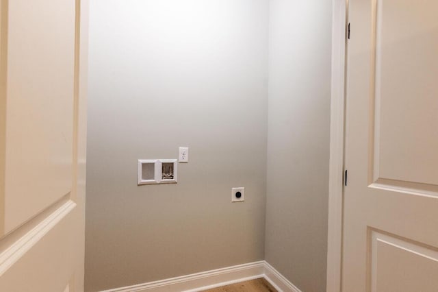 409 Hall St, Lafayette, GA 30728 - laundry area with electric dryer hookup and hookup for a washing machine
