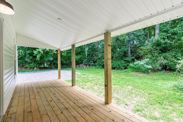 409 Hall St, Lafayette, GA 30728 - deck with a yard
