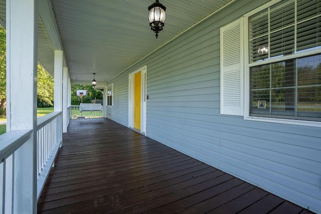 316 Old Hales Gap Rd, Trenton, GA 30752 - view of wooden porch