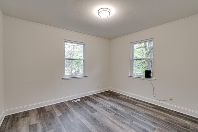 3706 Altamira Dr, Chattanooga, TN 37412 - unfurnished room with dark wood-type flooring and crown molding