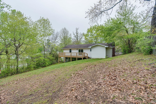 3706 Altamira Dr, Chattanooga, TN 37412 - back of property featuring a deck