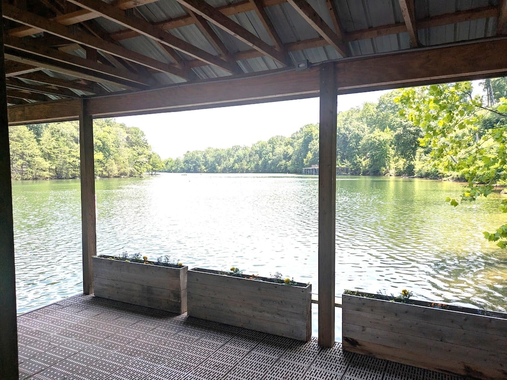 12303 Creek Hollow Ln, Soddy Daisy, TN 37379 - dock area with a water view and a forest view