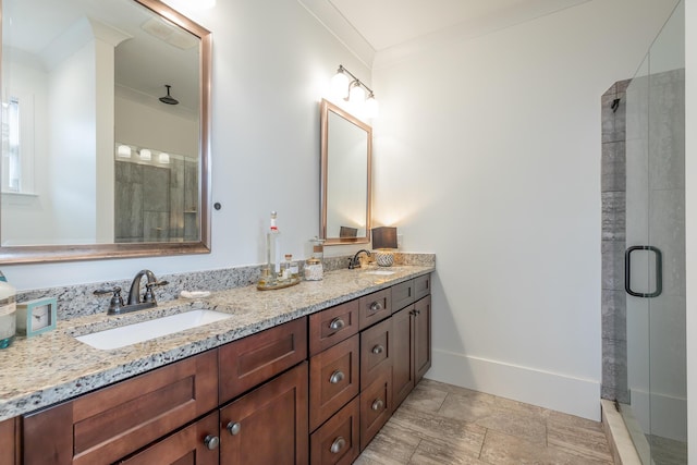 661 E 16th St, Chattanooga, TN 37408 - full bath with a stall shower and double vanity
