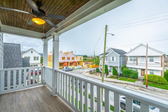 661 E 16th St, Chattanooga, TN 37408 - balcony featuring a residential view and ceiling fan
