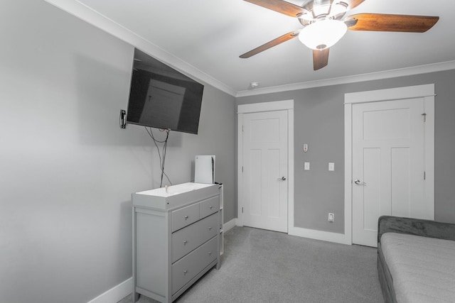 1023 Givens Rd, Chattanooga, TN 37421 - bedroom with crown molding and ceiling fan