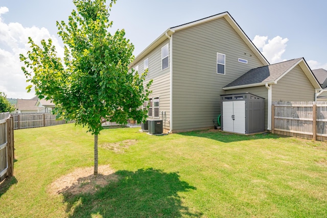 3328 Prairie Range Ln, Apison, TN 37302 - back of property featuring a fenced backyard and a storage shed