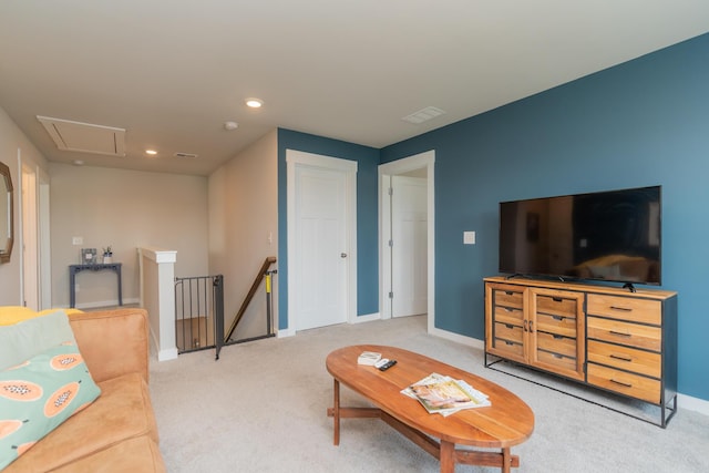 3328 Prairie Range Ln, Apison, TN 37302 - carpeted living area with baseboards and recessed lighting