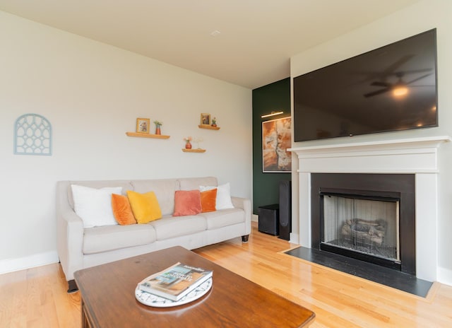 3328 Prairie Range Ln, Apison, TN 37302 - living area with wood finished floors and a fireplace with flush hearth