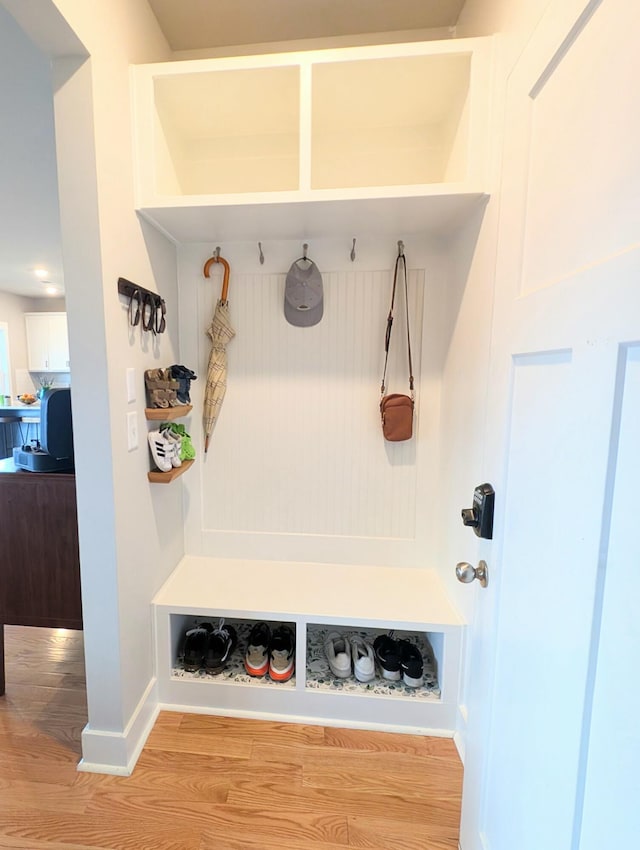 3328 Prairie Range Ln, Apison, TN 37302 - mudroom with wood finished floors and baseboards