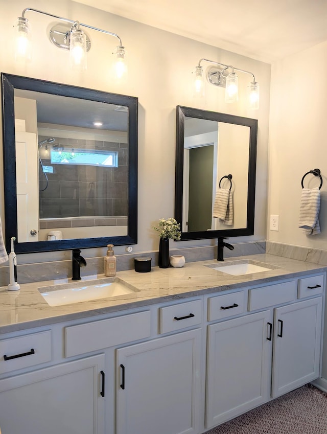3328 Prairie Range Ln, Apison, TN 37302 - full bath with double vanity and a tile shower