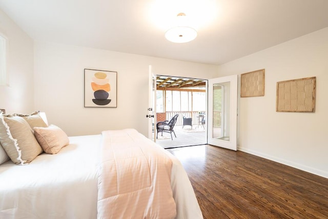 3517 Connelly Ln, Chattanooga, TN 37412 - bedroom with access to outside and dark wood finished floors