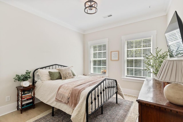 7596 Grasshopper Rd, Georgetown, TN 37336 - bedroom featuring ornamental molding and wood finished floors