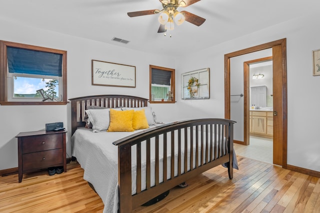 684 Mcconnell Xing, Lafayette, GA 30728 - bedroom with light wood-type flooring and ceiling fan