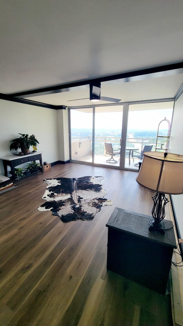 1131 Stringers Ridge Rd Unit 12H, Chattanooga, TN 37405 - living room with wood finished floors and floor to ceiling windows