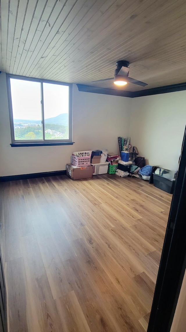 1131 Stringers Ridge Rd Unit 12H, Chattanooga, TN 37405 - unfurnished bedroom with wood finished floors, wood ceiling, and a ceiling fan