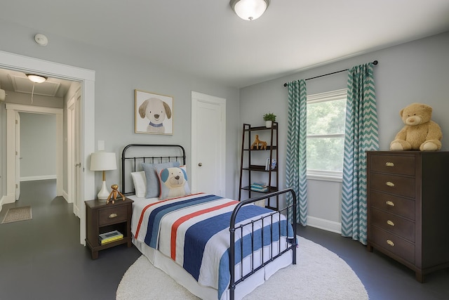 1728 John Ross Rd, Chattanooga, TN 37412 - bedroom with attic access and baseboards