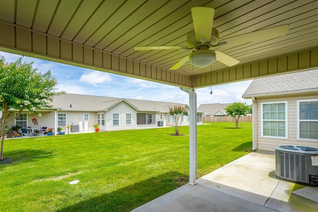 802 Applebrook Dr Unit 802, Rossville, GA 30741 - view of grassy yard featuring a patio area and ceiling fan