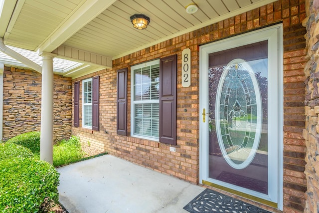 802 Applebrook Dr Unit 802, Rossville, GA 30741 - doorway to property featuring brick siding and a porch